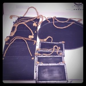 Assorted size chalkboard paint marker display sign